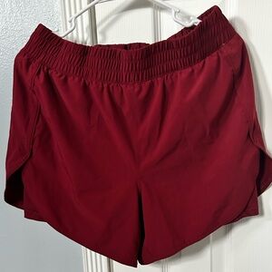 Avia burgundy activewear compression shorts